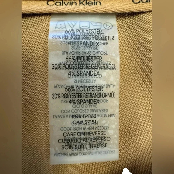 Calvin Klein NWT Trousers Brown High Rise Plus Size 22W - Picture 9 of 9